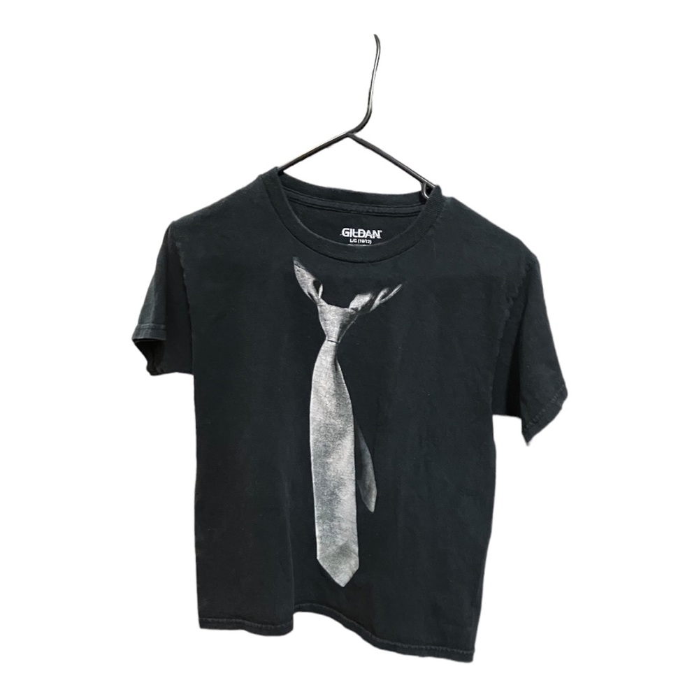 Goldman 100% cotton short sleeved black and grey tie T-shirt Sz Boys large 10-12
